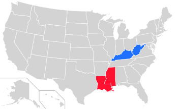 2011 Gubernatorial election results map: Red: Republican holds, Blue: Democratic holds, Gray: No election