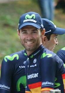 A photograph of Alejandro Valverde.