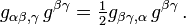  g_{\alpha \beta , \gamma} \, g^{\beta \gamma} = \tfrac12 g_{\beta \gamma , \alpha} \, g^{\beta \gamma} \,.