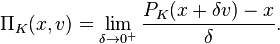 
\Pi_K(x,v)=\lim_{\delta \to 0^+} \frac{P_K(x+\delta v)-x}{\delta}.
