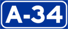 Autovía A-34 shield}}