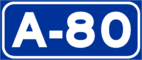 Autovía A-80 shield}}