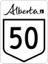 Alberta Highway 50 shield