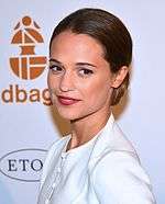 Photo of Alicia Vikander in 2013.