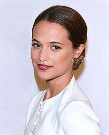 A photograph of Alicia Vikander at the Guldbagge Awards