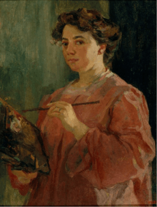 self portrait of Lluïsa Vidal