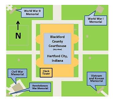 diagram of courthouse grounds