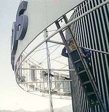 John Wheeler atop the Capitol Records Tower, Hollywood