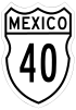 Federal Highway 40 shield