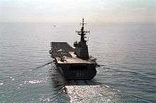 Harrier on the deck of a ship