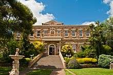 Photograph of the front of the Chateau building