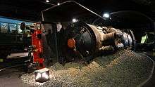 140.A.259 exhibited on its side at the Cité du Train in Mulhouse