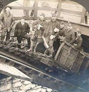 Coal miners in Hazelton, Pennsylvania, 1902