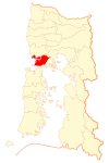 Location of Maullín commune in Los Lagos Region