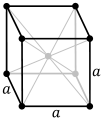 Bodycentredcubic crystal structure for caesium