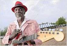 D.C. Minner at his Dusk 'til Dawn Blues Festival.