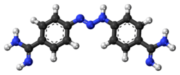 Ball-and-stick model of diminazen