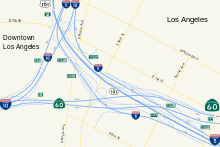 Map of East LA Interchange