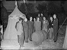 group of journalists visiting film studios