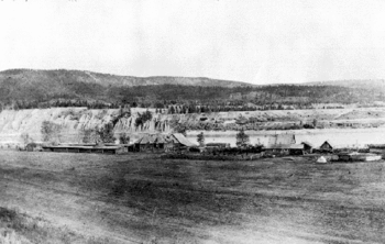 Site of Fort Alexandria in the 1910s