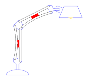 Friction rubber arm