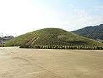 A small hillock covered with grass.