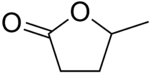 Skeletal formula of γ-valerolactone