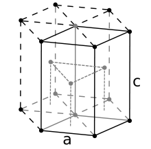 Hexagonal close-packed crystal structure for bohrium