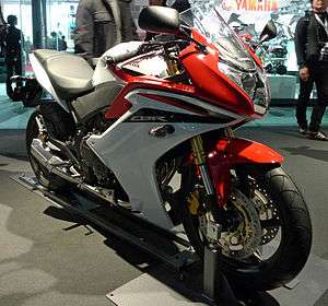 Red 2011 Honda CBR600F at the Tokyo Motor Show