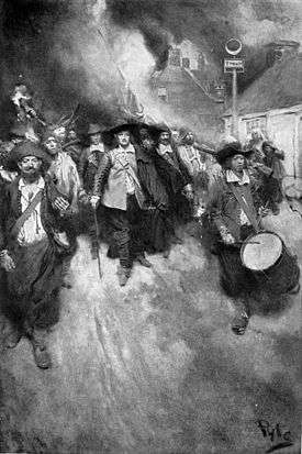 Howard Pyle - The Burning of Jamestown