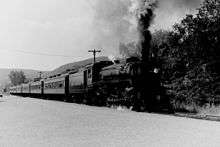 Canadian Pacific 1246 pulling a passenger train in August 1970