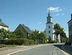 Village centre with church