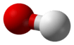 Ball-and-stick model of the nitrate ion