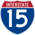 Interstate 15 marker