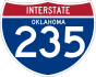 Interstate 235 marker