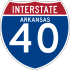 Interstate 40 marker