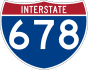 Interstate 678 marker