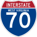 Interstate 70 marker