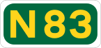 N83 road shield}}