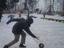 Ice bowling at the Anchorage Fur Rondy.