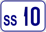 Italian traffic signs - old - numero SS.svg