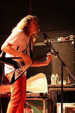 Jay Reatard performing at the Bowery Ballroom in 2008.