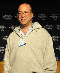 Jeff Zucker in a windbreaker, looking to his right.