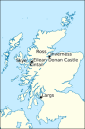 Map of northern Britain