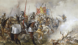 King Henry V at the Battle of Agincourt, 1415.