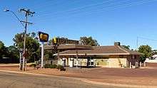 A Golden Fleece roadhouse in Kondinin, Western Australia, photographed in 2014