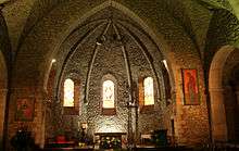 Choir of the Church Notre Dame in Lacaune