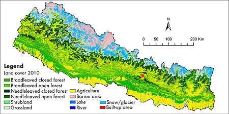 Land cover map of 2010