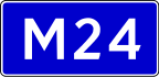 Highway M24 shield}}