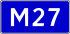 Highway M27 shield}}